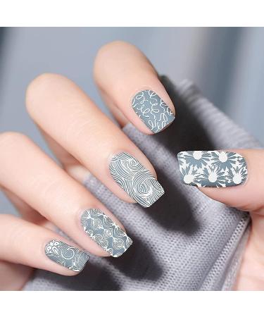 Niceneeded 13Pcs Nail Stamping Kit - 5 Nature Art Stampers Scraper & Storage - Perfect for DIY Nail Art & Designs - Buy Online on GoSupps.com