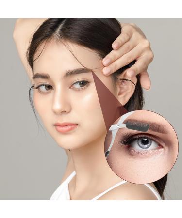 Precision Eyebrow Scissors with Comb - Non-Slip Finger Grips - Hair Removal Tool for Men and Women (Black/White/Pink) - Buy Online on GoSupps.com