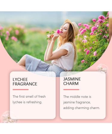 Lychee Perfume for Women Long Lasting Fragrance Pheromones Perfumes Hair and Body Fragrance Jasmine Rose Vanilla Fine and Smooth Fragrance Mist Nourishing and Hydrating Hair Shine Spray (Lychee) - Buy Online on GoSupps.com