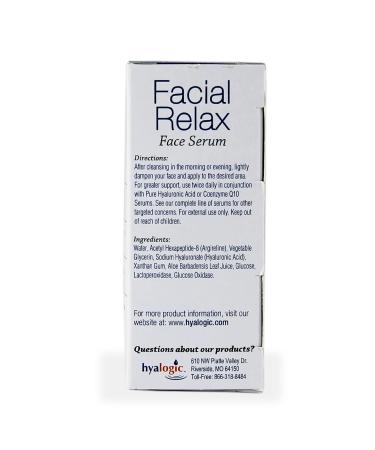 Hyalogic Episilk Facial Relax Serum - 1 fl oz (30 ml) | Anti-Aging, Hydration & Smooth Skin - Buy Online on GoSupps.com
