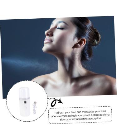 BIUDECO Nanometer Sprayer Nano Facial Sprayer Cool Mist Sprayer Moisturizing Shrink Pores Humidifier White - Buy Online on GoSupps.com
