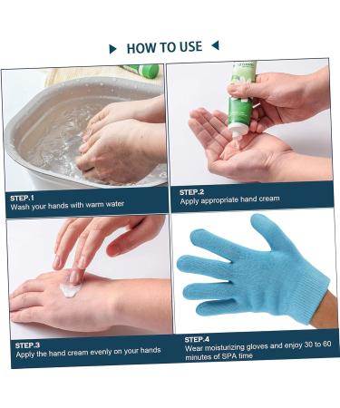 Ipetboom 2 Pairs Moisturizing Gel Gloves Moisture Gloves Elastic Gloves Hand Gloves Womens Glove Night Gloves Cotton Gel Moisturizing Gloves Spa Gloves Hand Mask Cotton Anti-Crack Miss - Buy Online on GoSupps.com