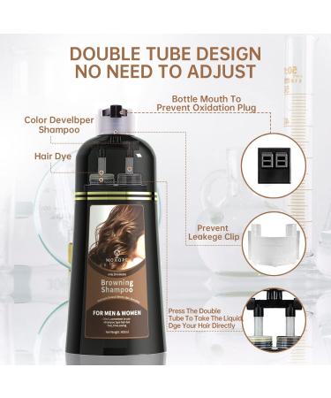 MOHOPE Reddish Browning Shampoo 14.1 Fl Oz (400ml) | 100% Grey Coverage 3 In 1 Hair Dye | Semi Permanent Lasts 30 Days | Natural, Ammonia-Free Formula | 20-Minute Application - Buy Online on GoSupps.com