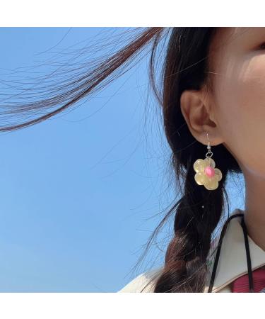 Shop Feyley Earrings | Colorful Resin Flower Dangle Earrings for Parties - Violet Charm Jewelry - Buy Online on GoSupps.com