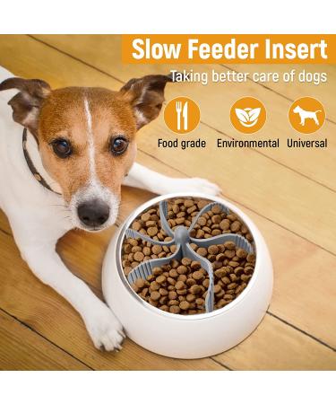 Cuttable Slow Feeder Dog Bowl Insert with 36 Suction Cups - Suitable for Most Dog Bowls or Dishes - Buy Online on GoSupps.com