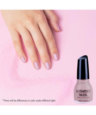 Nail Polish Nude Pink Quick Dry & Long Lasting Nail Varnish Neutral Nail Polish Non-Toxic Water Based Formula Natural Nail Polish for DIY Nail Art Gift 20ml 02 - Buy Online on GoSupps.com