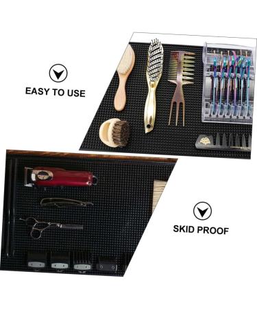 Non-Slip Hair Cutting Tool Mat - Heat Insulated 45x30cm Storage Pad for Barbershop & Hairdressing Tools - Buy Online on GoSupps.com