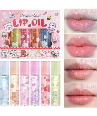 Clear Lip Gloss Sets For Teenage Girls 6 Pcs Flower-Flavored Lip Oil Lovely Gift No-Sticky Liquid Lipstick Long Lasting Lip Glow Balm Lip Care Natural Plant Formula - Buy Online on GoSupps.com