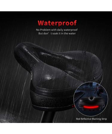 IPOW Comfort Bike Seat - Padded Memory Foam Saddle for Men & Women - Dual Shock Absorbing Balls - Universal Fit - Black - Buy Online on GoSupps.com