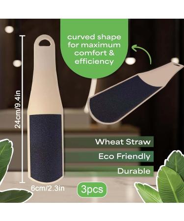 SSKHE 3 Pieces Double Sided Foot File U-shaped sole file Professional Foot Rasp Hard Skin Remover Foot Rasp File for Hard Skin Removal Restore smooth soles of feet(khaki) - Buy Online on GoSupps.com