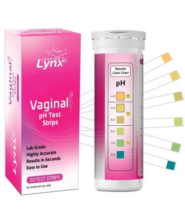 Premium Vaginal pH 50 Test Strips  Easy at-Home Intimate Feminine Testing for Monitoring pH to Maintain Healthy Balance Quick Results in Minutes  ISO-Certified Facility