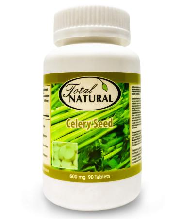 Celery Seed 600mg 90 Tablets 1 bottle by Total Natural circulatory health Healthy Cardiovascular And Urinary Tract Function Men And Sex Health Care