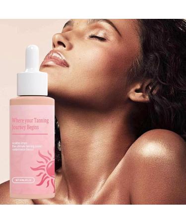  Generisch Sunless tanning drops 60 ml gradual skin care - Natural body tanner dark self-tanner - Moisturizing tanning drops - Buy Online on GoSupps.com