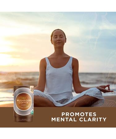 ShroomDNA Organic Mushroom Coffee with Lions Mane and Chaga Mushrooms - Instant Focus + Clarity All Day | USDA Certified Organic, Vegan, Gluten Free, No Added Sugar (20 Count) - Buy Online on GoSupps.com
