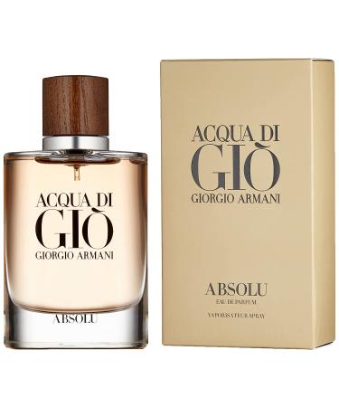 Giorgio Armani Acqua Di Gio Absolu Eau de Parfum Spray 2.5 Fl Oz - Beige Wood | Long Lasting Fragrance for Men - Buy Online on GoSupps.com