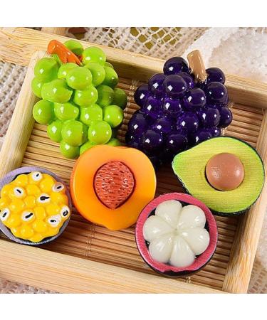 Ovvkultoc Artificial Fake Miniature Fruit Apples/Oranges/Bananas/Peach Toys Decorative Accessories Decor Fake Craft Model Fruit - Buy Online on GoSupps.com