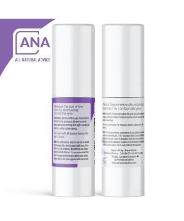 All Natural Peptide Eye Gel | Dark Circles & Puffiness Reducer | Plant Stem Cells & Hyaluronic Acid | Organic Aloe & Vitamin E (30ml - Buy Online on GoSupps.com
