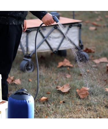 Glolaurge Portable Solar Shower with Electric Pump - 4 Gallons Beach Trip, Camping, Hiking - Buy Online on GoSupps.com