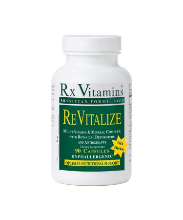 Rx Vitamins ReVitalize with No Iron Dietary Supplement 90 Capsules
