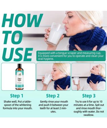 Coconut Pulling Oil & Mint Oil Pulling Mouthwash | Natural Teeth Whitening & Fresh Breath Tongue Scraper Included - Buy Online on GoSupps.com