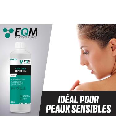 EQM ECO-904 Vegetable Glycerine 500 ml Purity 99.5% Glycerol 100% Natural Natural Moisturizer for Hair and Skin Ideal for Soaps Shampoos and Creams. - Buy Online on GoSupps.com