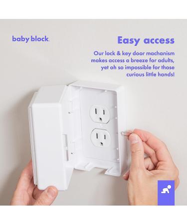 New Lock & Key Outlet Cover | Plug Covers for Electrical Outlets | Wall Plug Socket Protectors | Outlet Covers | Baby Safety & Childproof Locks - Buy Online on GoSupps.com