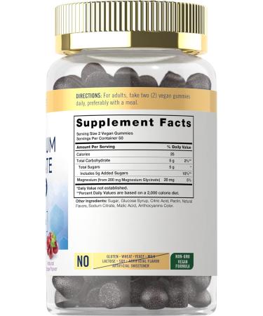 Carlyle Magnesium Glycinate Gummies | 100 Count Vegan Non-GMO Gluten Free Supplement - Buy Online on GoSupps.com