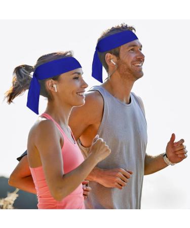 Gebuzz 10-Piece Elastic Ties for Men & Women | Ninja-Karate Pirate Chip Straps | Frontal Ligaments for Tennis Running Baseball - Royal Blue - Buy Online on GoSupps.com