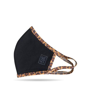 neqi Community Face Coverings Black/Leo SM