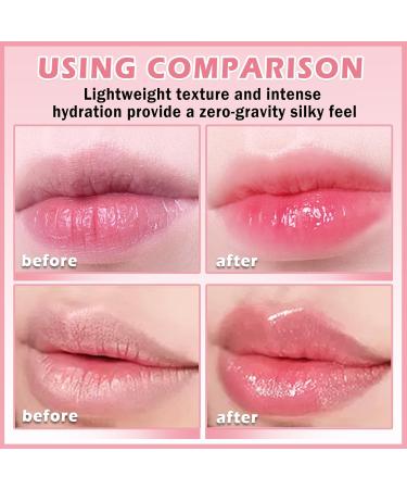 CAHIUYOA 2PCS Color Changing Lipstick Set - Magic Tinted Lip Balm & Gloss Long Lasting Moisturizer Jelly Lipstick for Women - Perfect Peach Gifts - Buy Online on GoSupps.com