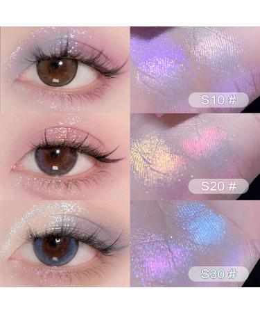 ALICE Glitter Eyeshadow - Korean Makeup - Chameleon Metallic - 24H Long Lasting - Vegan Loose Glitter Powder (Aurora Bicolor Pink S20) - Buy Online on GoSupps.com