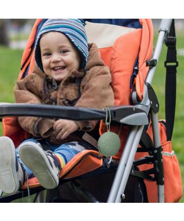 Appoo Baby Pacifier Holder Silicone | Silquet Toddler Clip with Zipper Lanyard - Green Travel Stroller & Diaper Bag Accessory - Buy Online on GoSupps.com