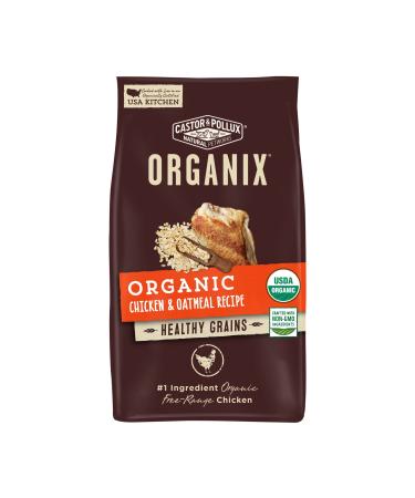 Castor & Pollux Organix Dry Dog Food Organic Chicken Recipe Chicken & Oatmeal 18 Pound (Pack of 1)