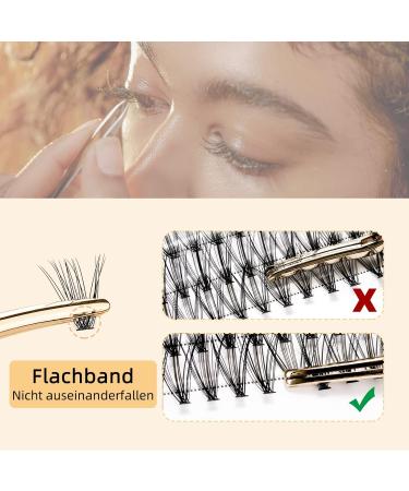 QUEWEL Individual Cluster Lashes - 240 Pieces 0.07D Curl DIY Eyelash Extensions 8-14mm Natural Look Mix 20D+30D - Buy Online on GoSupps.com