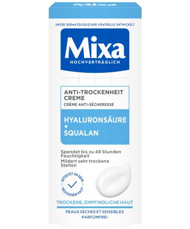 Mixa Mixa Anti-Dryness Face Cream - For dry and sensitive skin - With hyaluronic acid and squalane - 50 ml