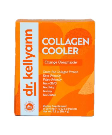 Dr. Kellyann Collagen Cooler Orange Creamsicle | 15g Grass-Fed Collagen Protein per Serving | Keto & Paleo Friendly Non-GMO Dairy-Free | 14 Servings Orange Creamsicle 11.2 Ounce (Pack of 1)