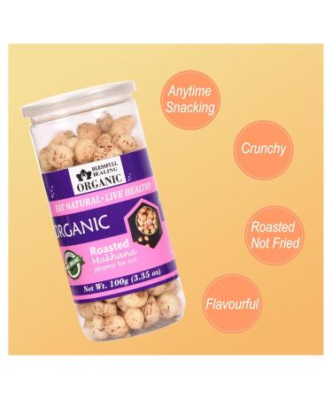 Buy Blessfull Healing Organic Makhana with Roasted Jalapeno Flavor - 100g | Healthy Snack for International Shipping - Buy Online on GoSupps.com
