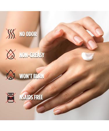 Pain Relief Cream - No Odor Non-Greasy Deep Penetrating Moisturizer for Joint & Muscle Pain - 3.4oz - Buy Online on GoSupps.com