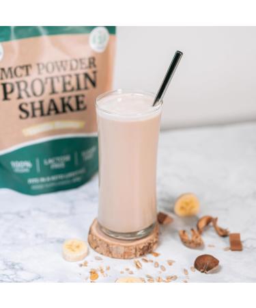 Go-Keto MCT Vegan Protein Shake Vanilla Powder 400g | TCM Coconut Oil Keto Diet | Vegan Pea & Rice Protein Best Amino Acid Profile | Sugar & Lactose Free - Buy Online on GoSupps.com