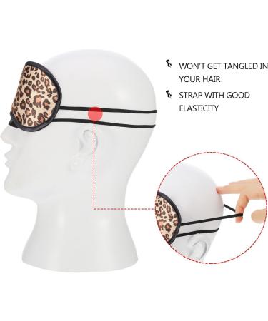 3 Pack Leopard Sleep Masks for Shift Work, Travel, and Naps - Soft Eye Shade Cover with Nose Pad for Men, Women, and Kids - Buy Online on GoSupps.com