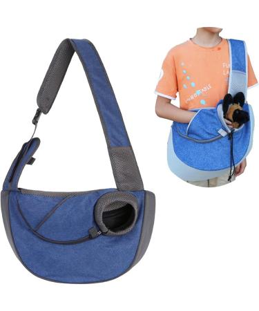 Pet Sling Carrier for Small Dogs & Cats | Adjustable Washable Breathable Tote Bag - Neflum L Denim Color - Buy Online on GoSupps.com