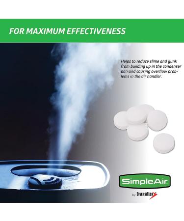 SimpleAir Clean Flow HVAC Drain Line Treatment Tabs - 2-Pack, 12 Count | Effective Cleaner for Improved Air Quality - Buy Online on GoSupps.com