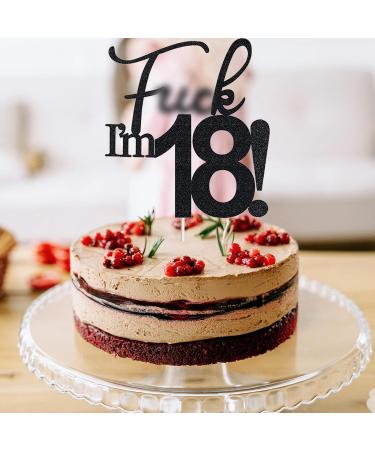 VIKY 18th Birthday Cake Topper & Decoration | Glitter Torten Deko for Young Girls 18th Birthday Party - Buy Online on GoSupps.com