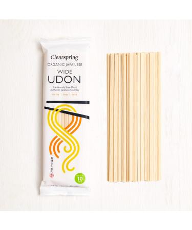 Clearspring Organic Japanese Wide Udon Noodles 200g (Pack of 12) - Buy Online on GoSupps.com