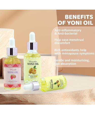 3 Packs Yoni Oil for Women | 100% Natural Intimate Deodorant & pH Balanced Serum | Eliminates Odor with Pure Essential Oils (1 fl oz - Buy Online on GoSupps.com