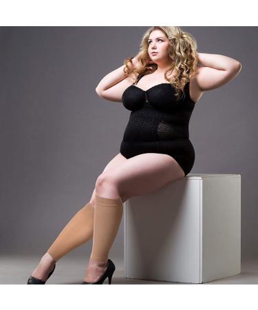 3 Pairs 20 XXXL Wide Plus Size Calf Compression Socks | 20-30 mmHg | Circulation Support for Long Legs | Women Men - Buy Online on GoSupps.com