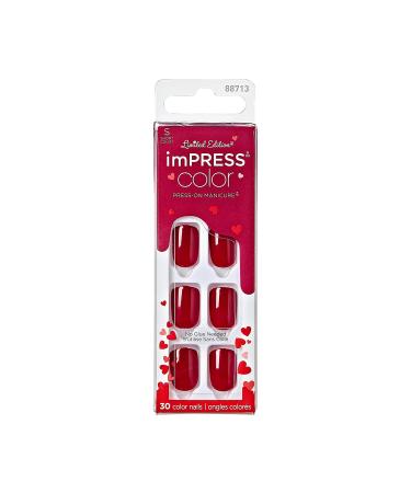 imPRESS Color Press-On Manicure Limited Edition Valentine Nails Stuck Together 30 Count