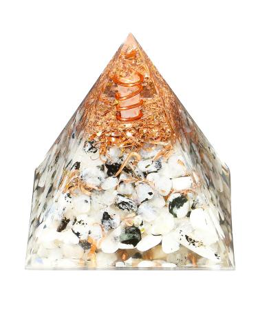 Xiannvxi 2.4 "Great crystals pyramid gemstones mountain crystal stone pyramid natural healing stones reiki witchy decor gifts for women men clear quartz