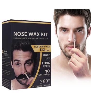 Men's nose wax set nose hair wax nose wax men's gift set nose ear wax set for men (100g/ 12 times use)