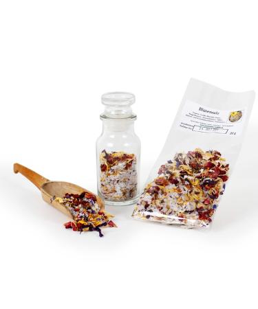 Feine W rze Flower Salt Natural Coarse Sea Salt Floral Salt Mix Rose Petals Saflor Sunflower Flowers Gluten Free Hibiscus Flowers 20g